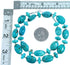 Turquoise And Genuine Sterling Silver Bead Necklace SX114561